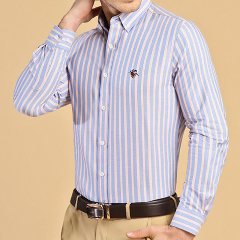 Oxford Cotton Casual Shirt Business - Nieuwe 100% katoenen smart casual overhemden