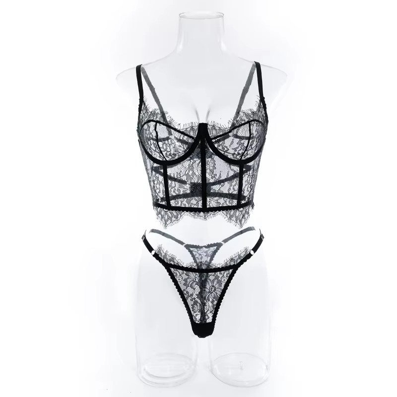 Underwear - Bustier Bloemen Kant Sexy Lingerie Set