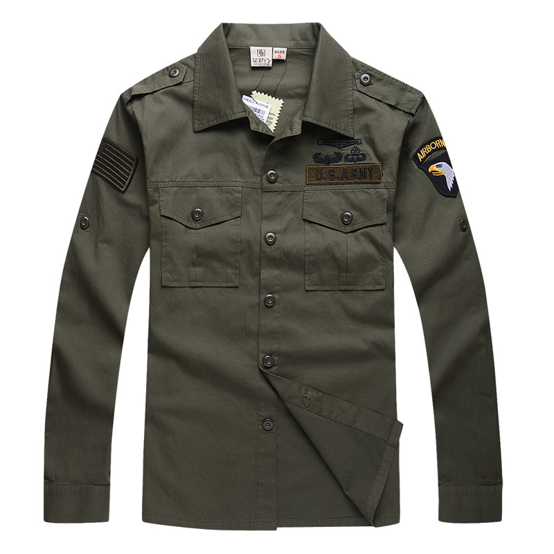 Tactical Military Shirt Cargo - Heren katoenen militair liefhebber tactisch shirt