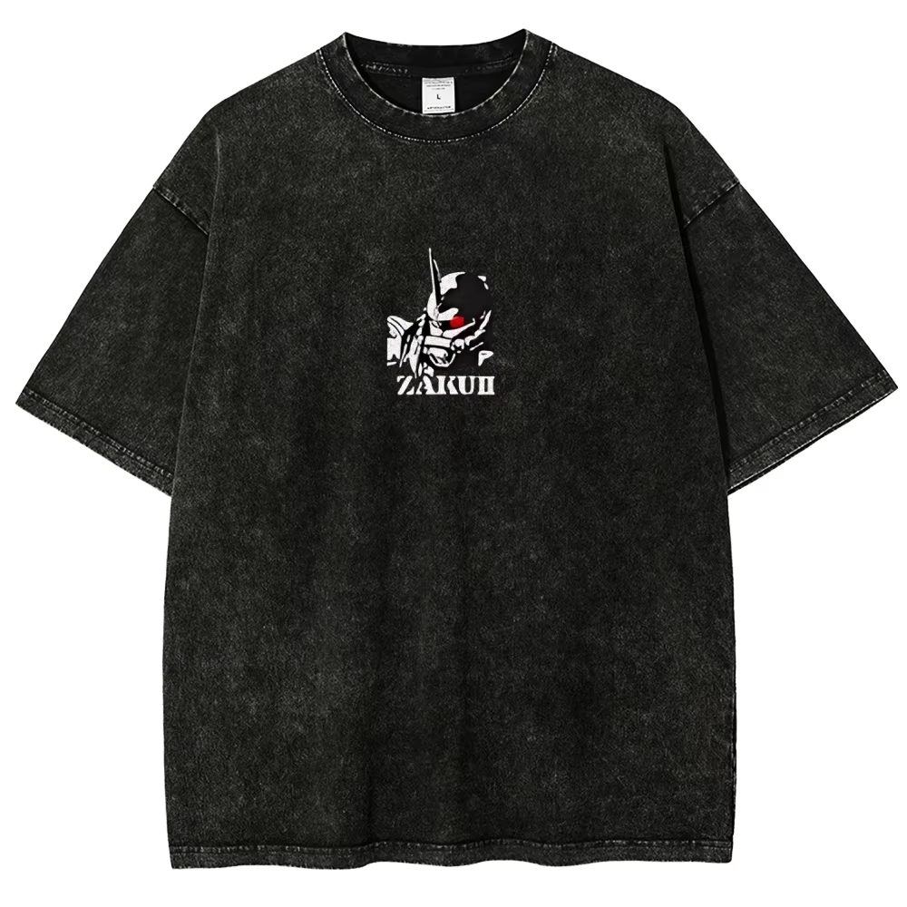 Zaku II T-shirt Char Aznable H - Acid Wash Vintage Graphic T Shirt recensie en prijs