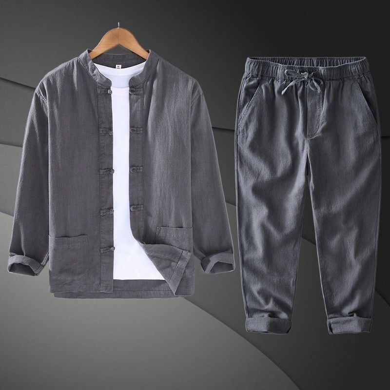 Nieuw 2026 katoenen linnen shi - Mens Linen Shirt Long Sleeve recensie en prijs
