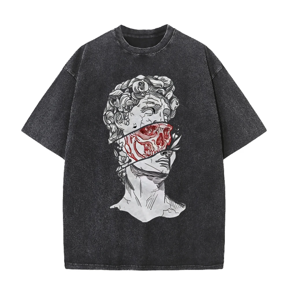 2026 Vintage Gebroken David St - Acid Wash Vintage Graphic T Shirt recensie en prijs