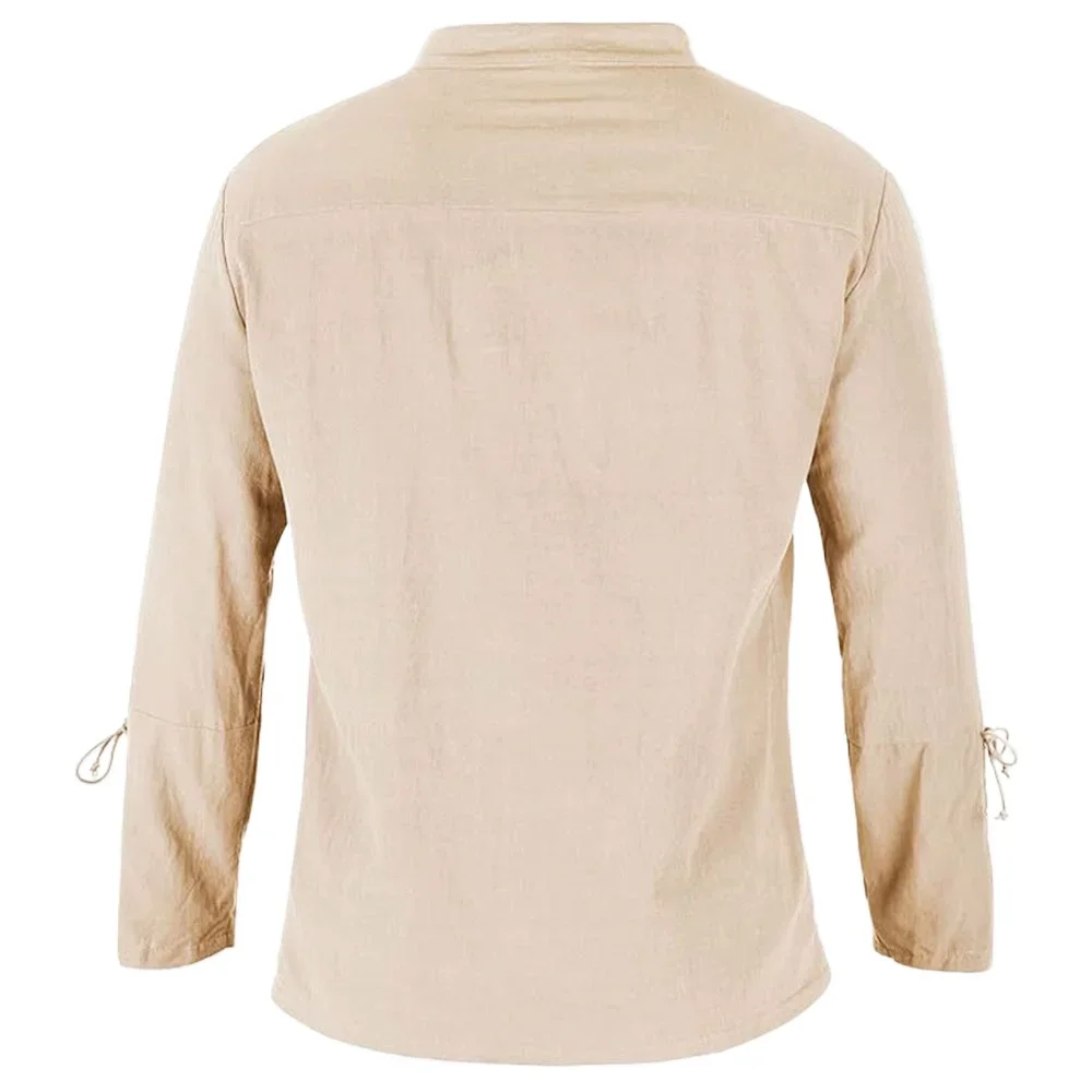 Heren Shirts Met Lange Mouwen  - Medieval Gothic Lace Up Pirate Shirt recensie en prijs