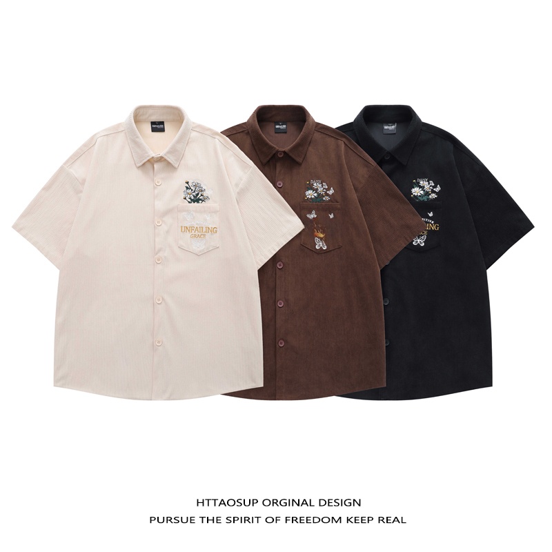 HTTAOSUP 2026 Heren overhemd m - Corduroy Button Up Shirt Men recensie en prijs