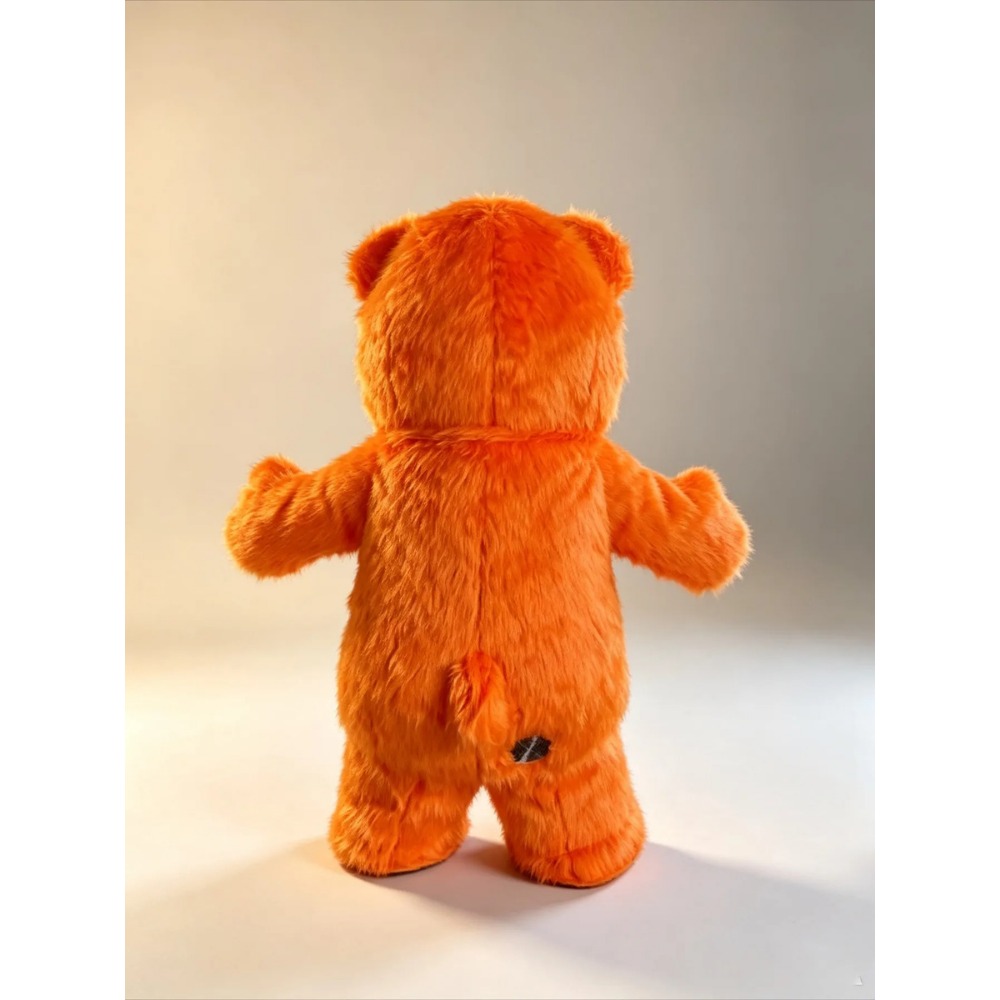 Opblaasbaar oranje berenmascot - Suits recensie en prijs