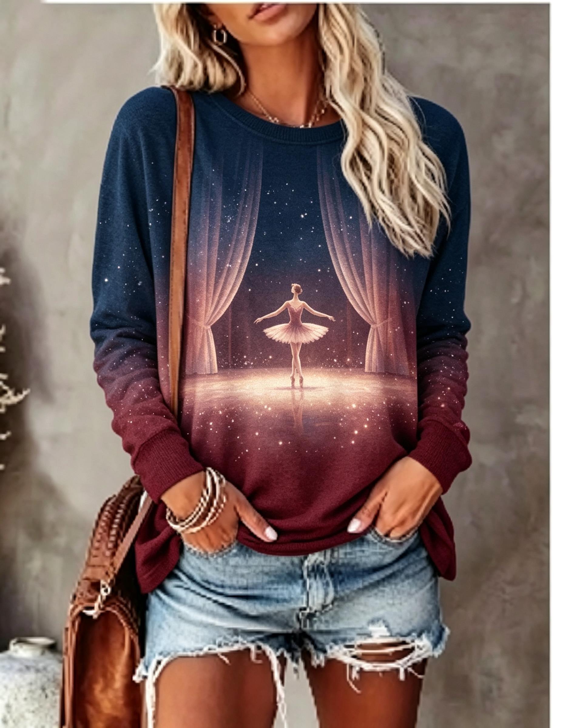 Dames T-shirt met lange mouwen - T-Shirts recensie en prijs