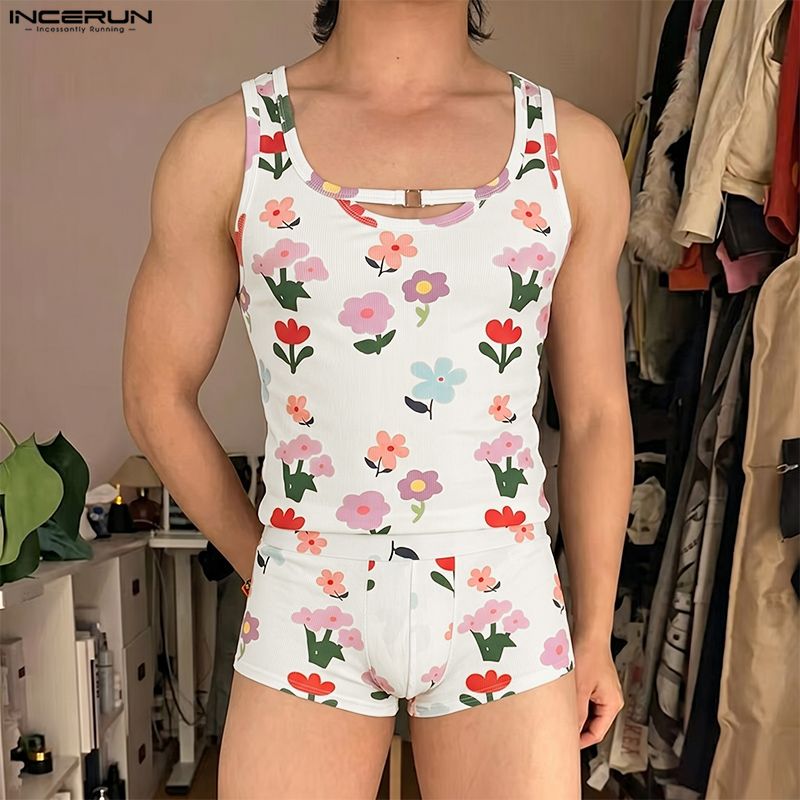 INCERUN Herensets Bloemenprint - Shorts recensie en prijs