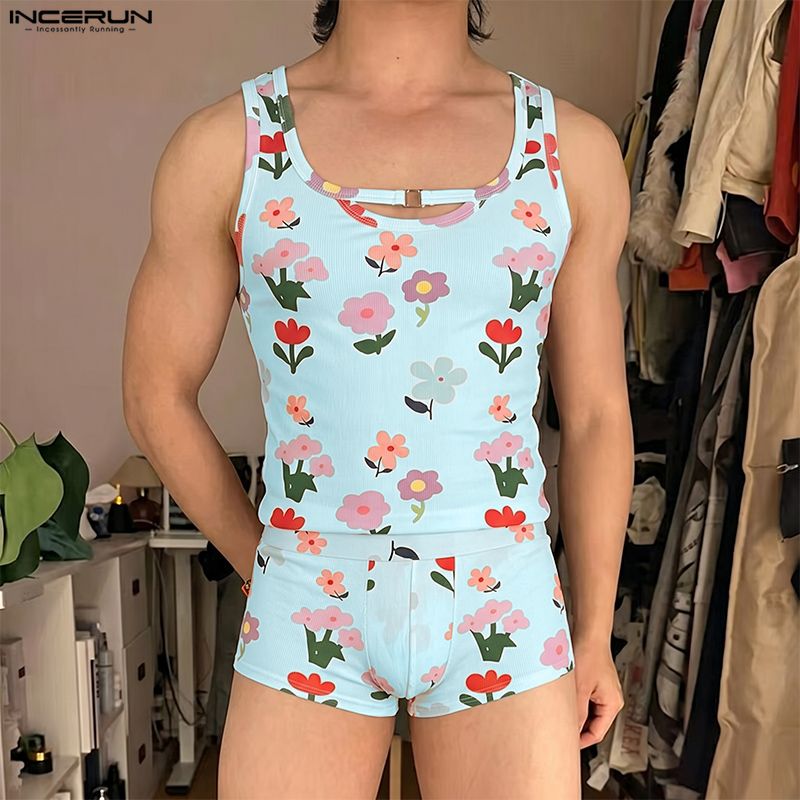 INCERUN Herensets Bloemenprint - Shorts recensie en prijs