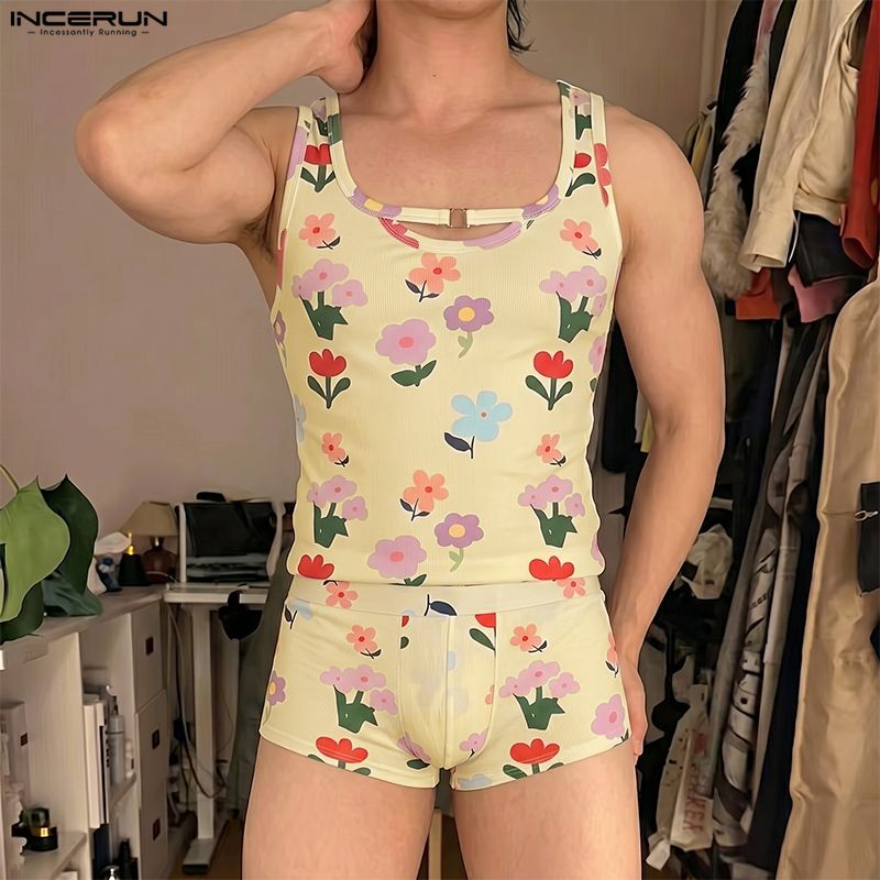 INCERUN Herensets Bloemenprint - Shorts recensie en prijs